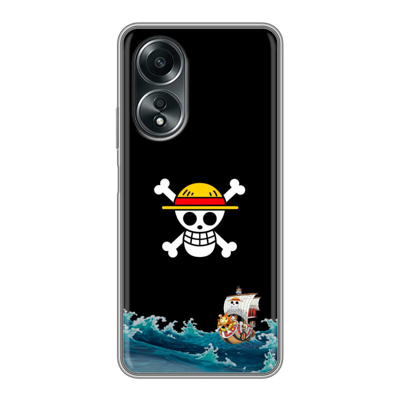 Силиконовый чехол на OPPO A58 4G с принтом One Piece Ван Пис Силиконовый чехол на OPPO A58 4G с принтом One Piece Ван Пис