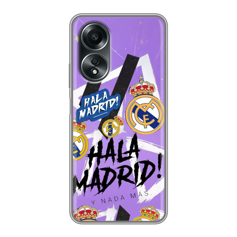Силиконовый чехол на OPPO A58 4G с принтом Real Madrid Реал Мадрид Силиконовый чехол на OPPO A58 4G с принтом Real Madrid Реал Мадрид