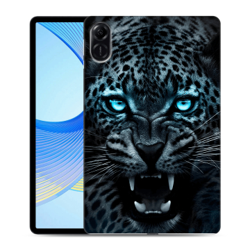Силиконовый чехол на планшета Huawei Honor Pad X9 с принтом Темный леопард Силиконовый чехол на планшета Huawei Honor Pad X9 с принтом Темный леопард