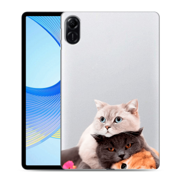 Силиконовый чехол на планшета Huawei Honor Pad X9 с принтом Кошки Силиконовый чехол на планшета Huawei Honor Pad X9 с принтом Кошки