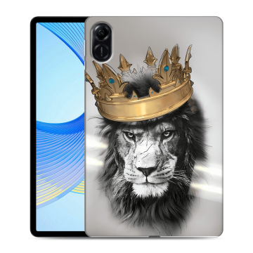 Силиконовый чехол на планшета Huawei Honor Pad X9 с принтом Лев с короной Силиконовый чехол на планшета Huawei Honor Pad X9 с принтом Лев с короной