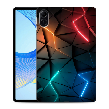 Силиконовый чехол на планшета Huawei Honor Pad X9 с принтом Абстракция неон Силиконовый чехол на планшета Huawei Honor Pad X9 с принтом Абстракция неон