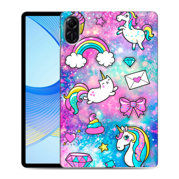 Силиконовый чехол на Huawei Honor Pad X9 с принтом Единороги