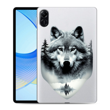 Силиконовый чехол на Huawei Honor Pad X9 с принтом Волк в лесу Силиконовый чехол на Huawei Honor Pad X9 с принтом Волк в лесу