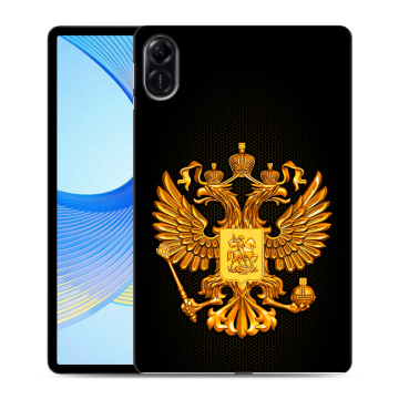Силиконовый чехол на Huawei Honor Pad X9 с принтом Герб России желтый