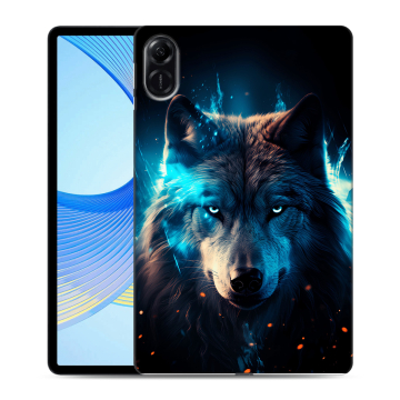 Силиконовый чехол на Huawei Honor Pad X9 с принтом Волк ночной