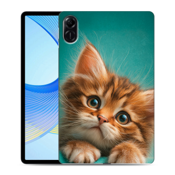 Силиконовый чехол на Huawei Honor Pad X9 с принтом котенок