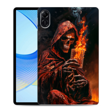 Силиконовый чехол на Huawei Honor Pad X9 с принтом Скелет и карты Силиконовый чехол на Huawei Honor Pad X9 с принтом Скелет и карты