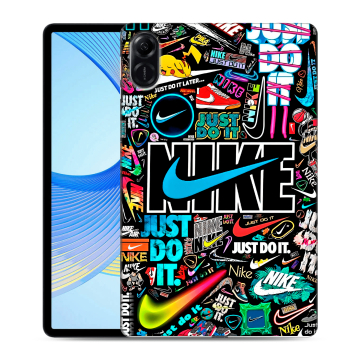 Силиконовый чехол на Huawei Honor Pad X9 с принтом найк nike черный