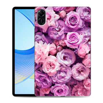 Силиконовый чехол на Huawei Honor Pad X9 с принтом лавандовые розы Силиконовый чехол на Huawei Honor Pad X9 с принтом лавандовые розы