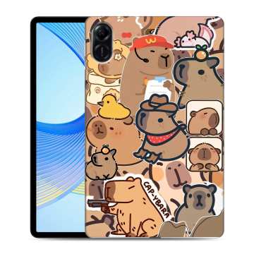 Силиконовый чехол на Huawei Honor Pad X9 с принтом капибара Силиконовый чехол на Huawei Honor Pad X9 с принтом капибара
