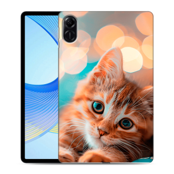 Силиконовый чехол на Huawei Honor Pad X9 с принтом котик Силиконовый чехол на Huawei Honor Pad X9 с принтом котик