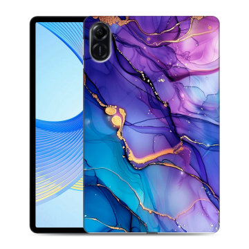 Силиконовый чехол на Huawei Honor Pad X9 с принтом синий мрамор Силиконовый чехол на Huawei Honor Pad X9 с принтом синий мрамор