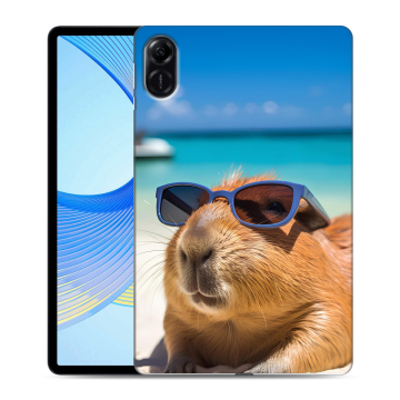 Силиконовый чехол на Huawei Honor Pad X9 с принтом Капибара