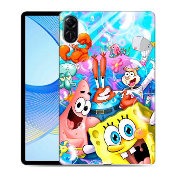 Силиконовый чехол на Huawei Honor Pad X9 с принтом спанчбоб спанч боб