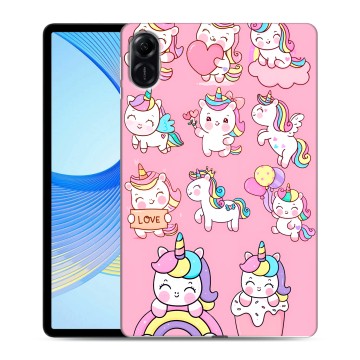 Силиконовый чехол на Huawei Honor Pad X9 с принтом Единороги и радуга Силиконовый чехол на Huawei Honor Pad X9 с принтом Единороги и радуга