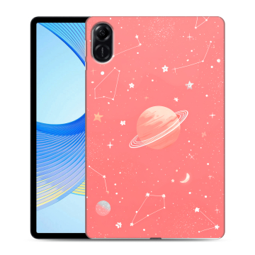 Силиконовый чехол на Huawei Honor Pad X9 с принтом Розовый космос