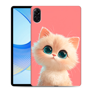 Силиконовый чехол на Huawei Honor Pad X9 с принтом Розовый котенок