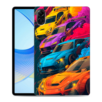 Силиконовый чехол на Huawei Honor Pad X9 с принтом Тачки