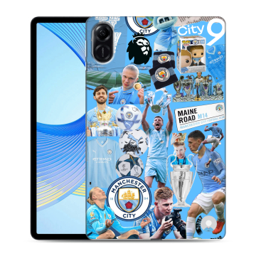 Силиконовый чехол на Huawei Honor Pad X9 с принтом Man City Манчестер Сити