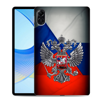 Силиконовый чехол на Huawei Honor Pad X9 с принтом Флаг России