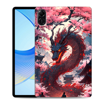 Силиконовый чехол на Huawei Honor Pad X9 с принтом Дракон Японский Силиконовый чехол на Huawei Honor Pad X9 с принтом Дракон Японский