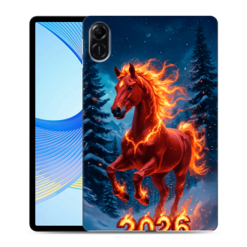 Силиконовый чехол на Huawei Honor Pad X9 с принтом Новый год коня Силиконовый чехол на Huawei Honor Pad X9 с принтом Новый год коня