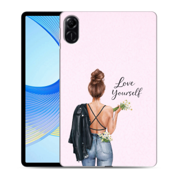 Силиконовый чехол на Huawei Honor Pad X9 с принтом женский Силиконовый чехол на Huawei Honor Pad X9 с принтом женский