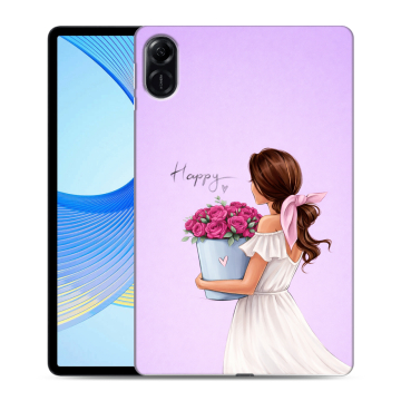 Силиконовый чехол на Huawei Honor Pad X9 с принтом женский Силиконовый чехол на Huawei Honor Pad X9 с принтом женский