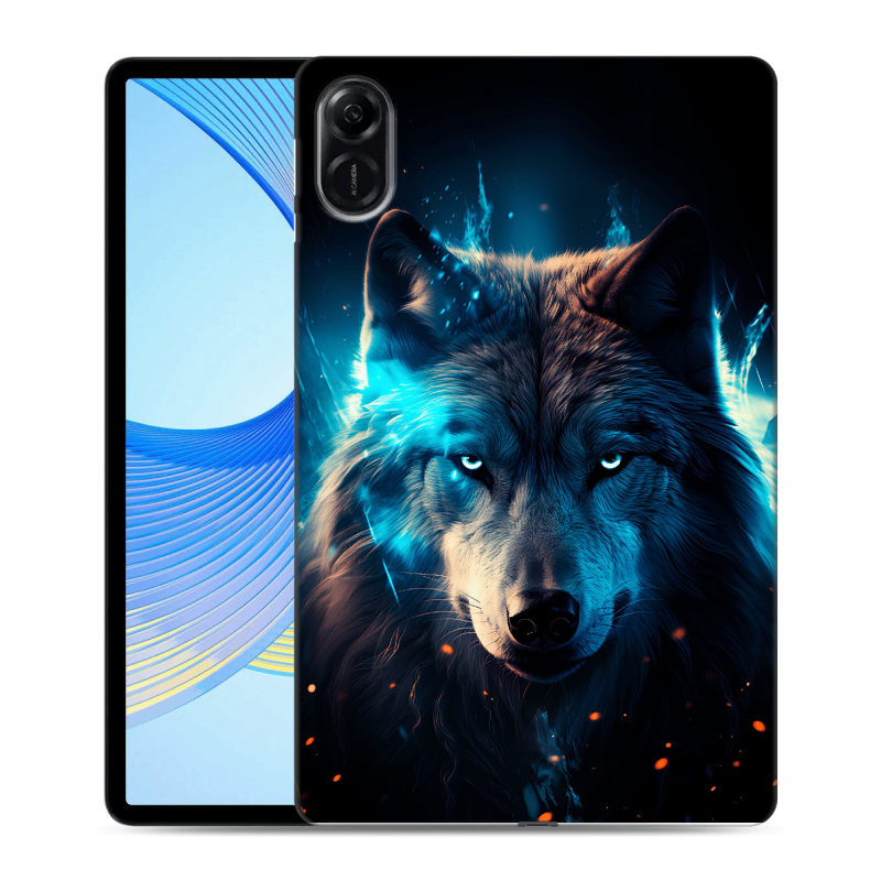 Силиконовый чехол на Huawei Honor Pad X9 с принтом Волк ночной Силиконовый чехол на Huawei Honor Pad X9 с принтом Волк ночной