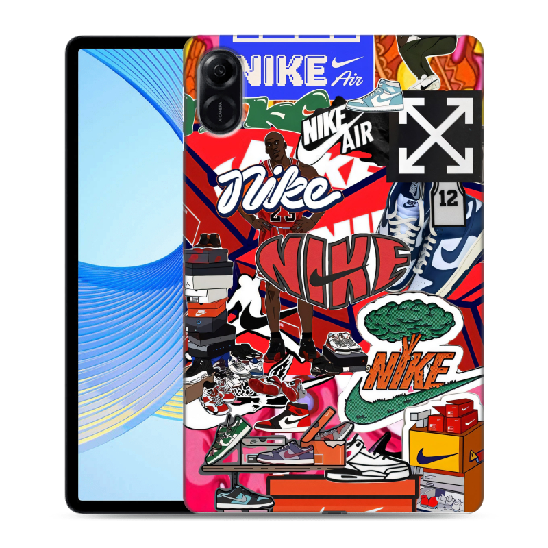 Силиконовый чехол на Huawei Honor Pad X9 с принтом Найк Nike яркий Силиконовый чехол на Huawei Honor Pad X9 с принтом Найк Nike яркий