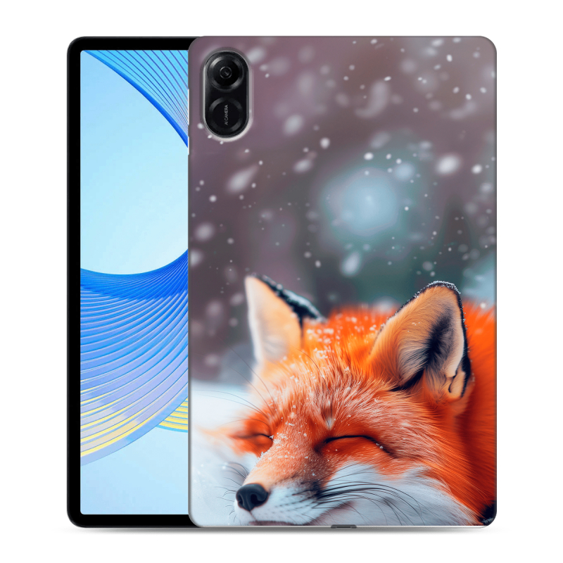 Силиконовый чехол на Huawei Honor Pad X9 с принтом лиса Силиконовый чехол на Huawei Honor Pad X9 с принтом лиса