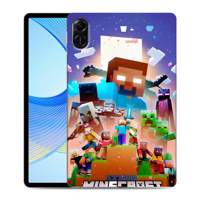 Силиконовый противоударный чехол на Huawei Honor Pad X9 с принтом Майнкрафт Minecraft Силиконовый противоударный чехол на Huawei Honor Pad X9 с принтом Майнкрафт Minecraft