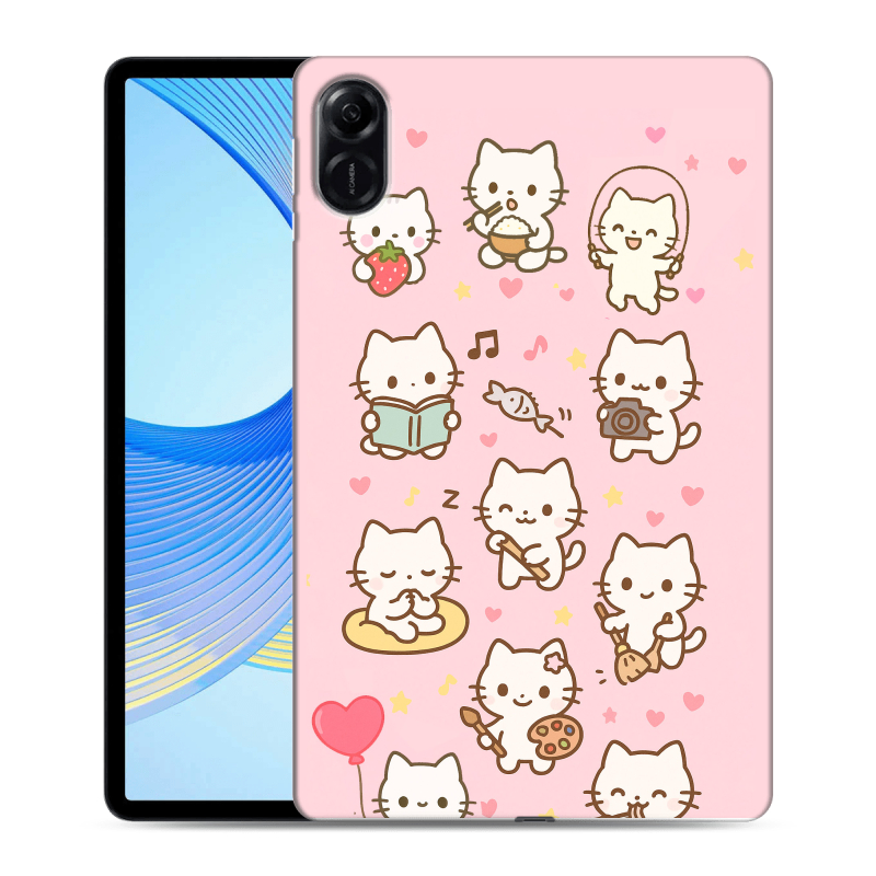 Силиконовый противоударный чехол на Huawei Honor Pad X9 с принтом Hello Kitty Хелоу Кити Силиконовый противоударный чехол на Huawei Honor Pad X9 с принтом Hello Kitty Хелоу Кити