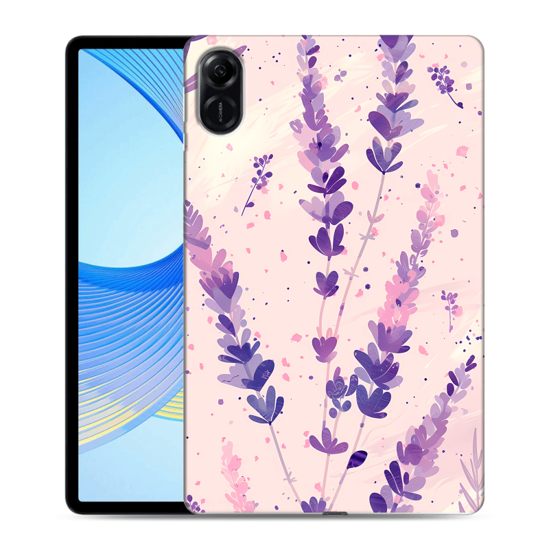 Силиконовый чехол на Huawei Honor Pad X9 с принтом цветы лаванда Силиконовый чехол на Huawei Honor Pad X9 с принтом цветы лаванда