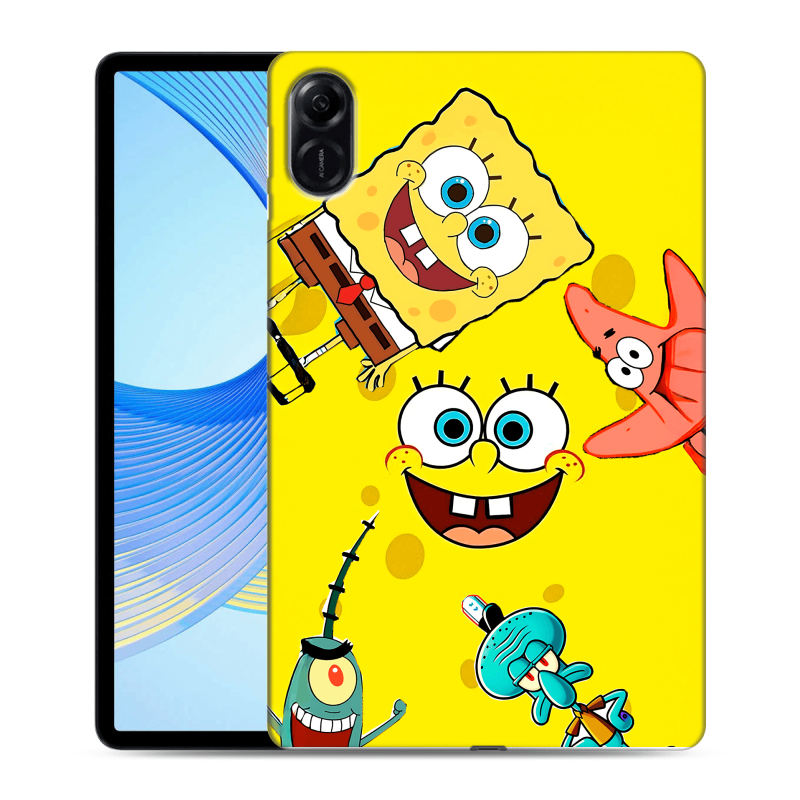 Силиконовый чехол на Huawei Honor Pad X9 с принтом Спанч боб Спанчбоб Силиконовый чехол на Huawei Honor Pad X9 с принтом Спанч боб Спанчбоб