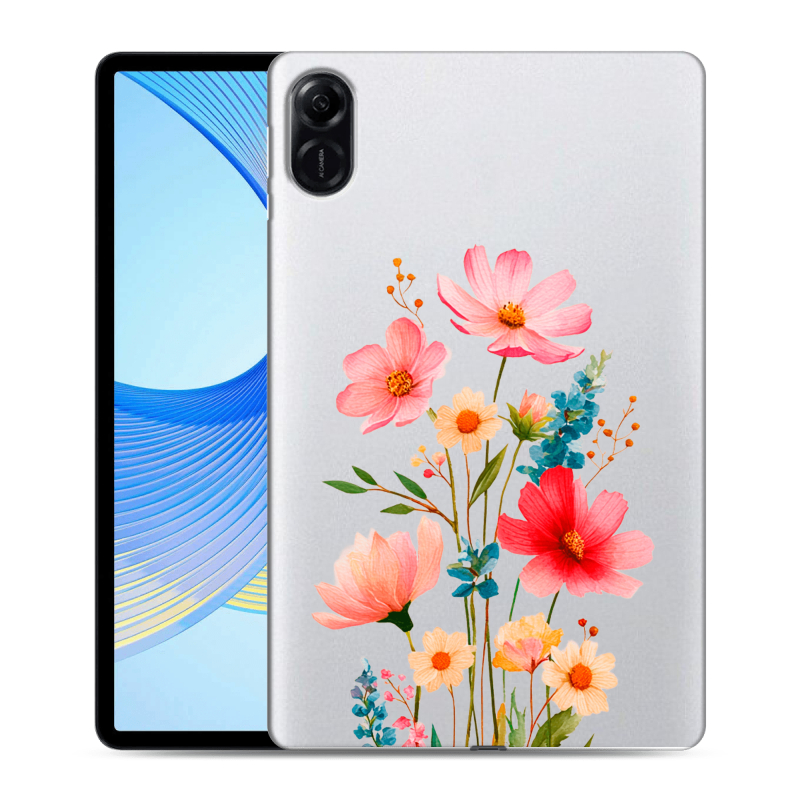 Силиконовый чехол на Huawei Honor Pad X9 с принтом Цветы Силиконовый чехол на Huawei Honor Pad X9 с принтом Цветы
