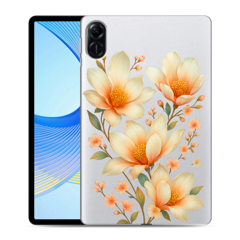 Силиконовый чехол на Huawei Honor Pad X9 с принтом Цветы Силиконовый чехол на Huawei Honor Pad X9 с принтом Цветы