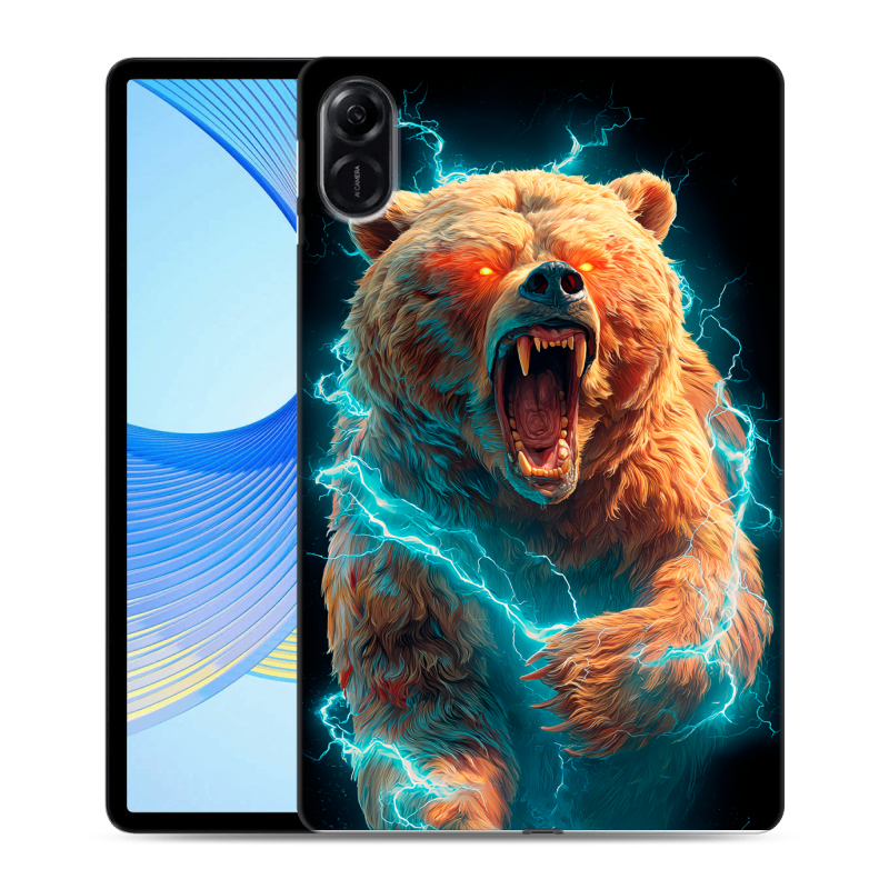 Силиконовый чехол на Huawei Honor Pad X9 с принтом Медведь Силиконовый чехол на Huawei Honor Pad X9 с принтом Медведь
