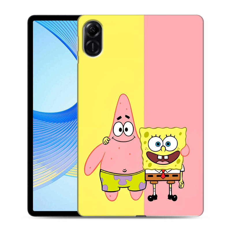Силиконовый чехол на планшета Huawei Honor Pad X9 с принтом Спанч боб Спанчбоб Силиконовый чехол на планшета Huawei Honor Pad X9 с принтом Спанч боб Спанчбоб