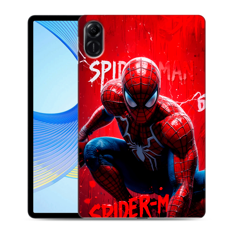 Силиконовый противоударный чехол на Huawei Honor Pad X9 с принтом Spiderman Человек паук Силиконовый противоударный чехол на Huawei Honor Pad X9 с принтом Spiderman Человек паук