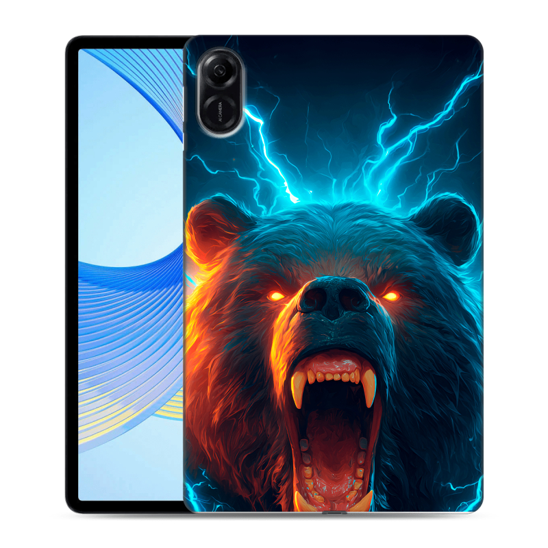 Силиконовый чехол на Huawei Honor Pad X9 с принтом Медведь Силиконовый чехол на Huawei Honor Pad X9 с принтом Медведь