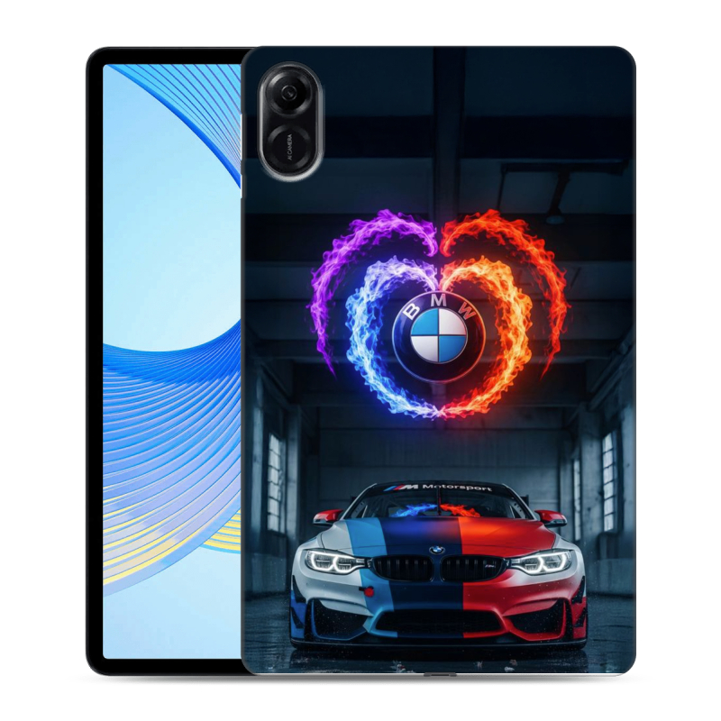 Силиконовый чехол на Huawei Honor Pad X9 с принтом BMW БМВ Силиконовый чехол на Huawei Honor Pad X9 с принтом BMW БМВ