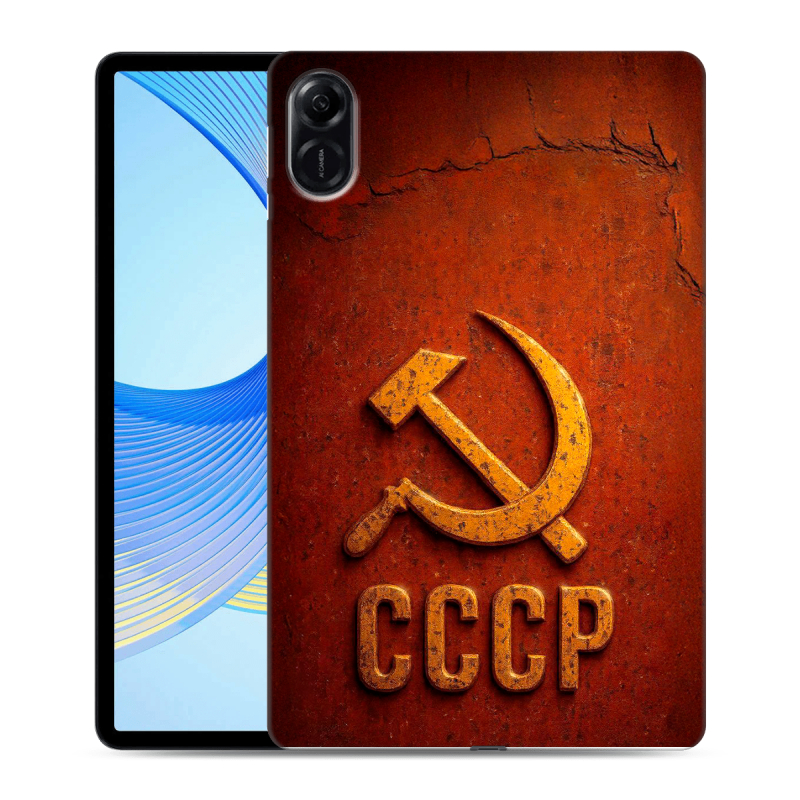 Силиконовый чехол на Huawei Honor Pad X9 с принтом Флаг Герб СССР Силиконовый чехол на Huawei Honor Pad X9 с принтом Флаг Герб СССР