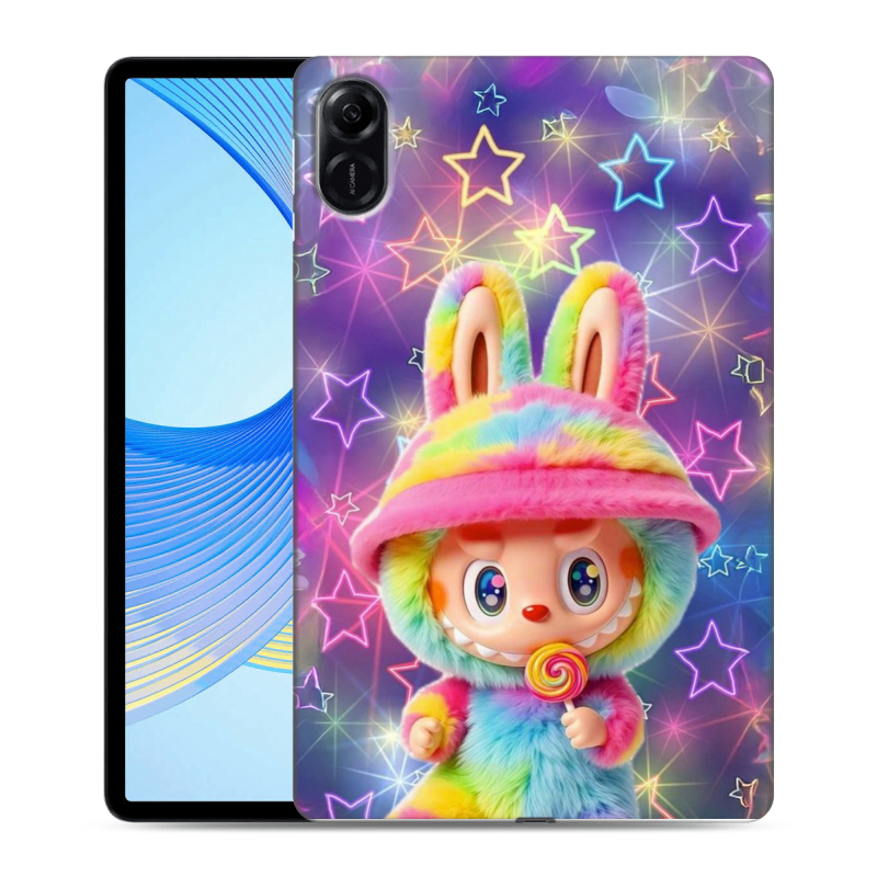 Силиконовый противоударный чехол на Huawei Honor Pad X9 с принтом Labubu Лабубу Силиконовый противоударный чехол на Huawei Honor Pad X9 с принтом Labubu Лабубу