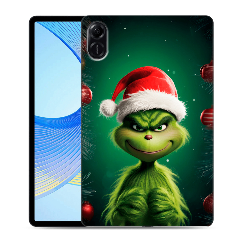 Силиконовый чехол на планшета Huawei Honor Pad X9 с принтом Гринч Новый год Рождество Силиконовый чехол на планшета Huawei Honor Pad X9 с принтом Гринч Новый год Рождество
