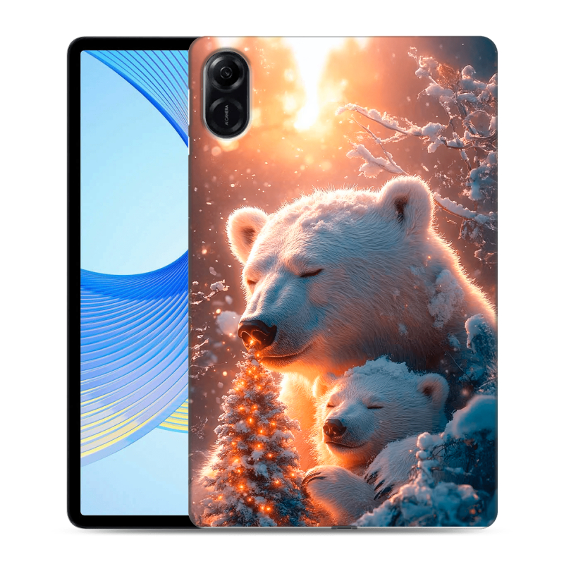 Силиконовый противоударный чехол на Huawei Honor Pad X9 с принтом Новый год Силиконовый противоударный чехол на Huawei Honor Pad X9 с принтом Новый год