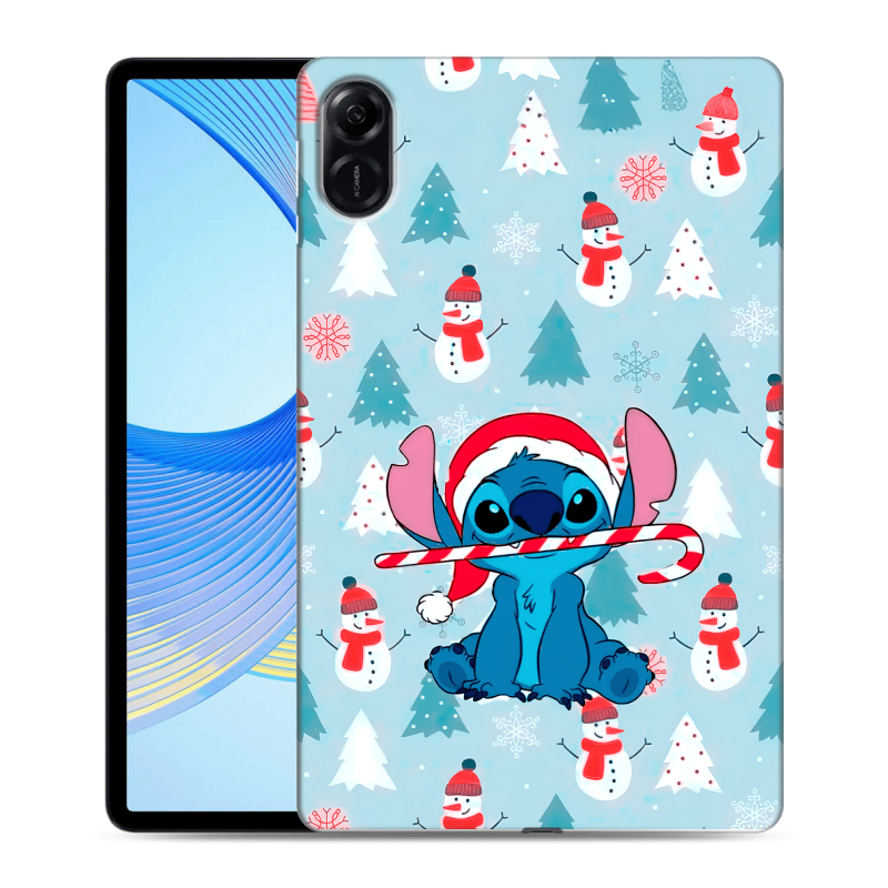 Силиконовый чехол на Huawei Honor Pad X9 с принтом Стич Новый год Силиконовый чехол на Huawei Honor Pad X9 с принтом Стич Новый год