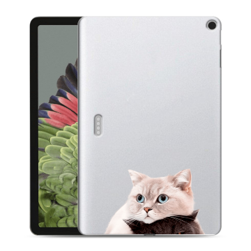 Силиконовый противоударный чехол на планшета Google Pixel Tablet с принтом Кошки