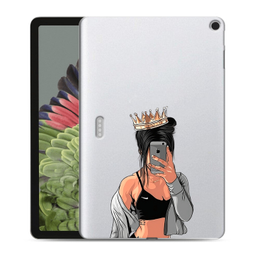Силиконовый противоударный чехол на планшета Google Pixel Tablet с принтом Женские принты